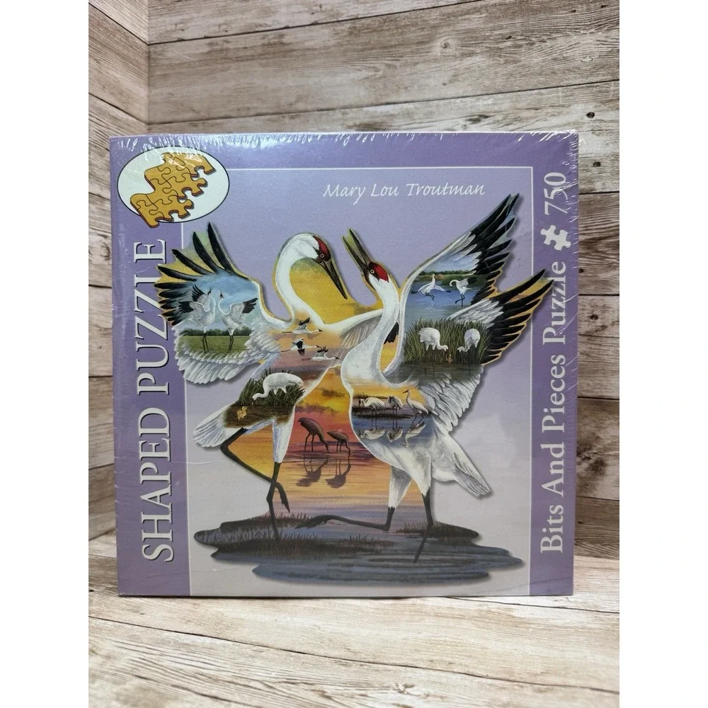 Whooping Cranes - Mary Lou Troutman-300 Piece Puzzle - New/sealed